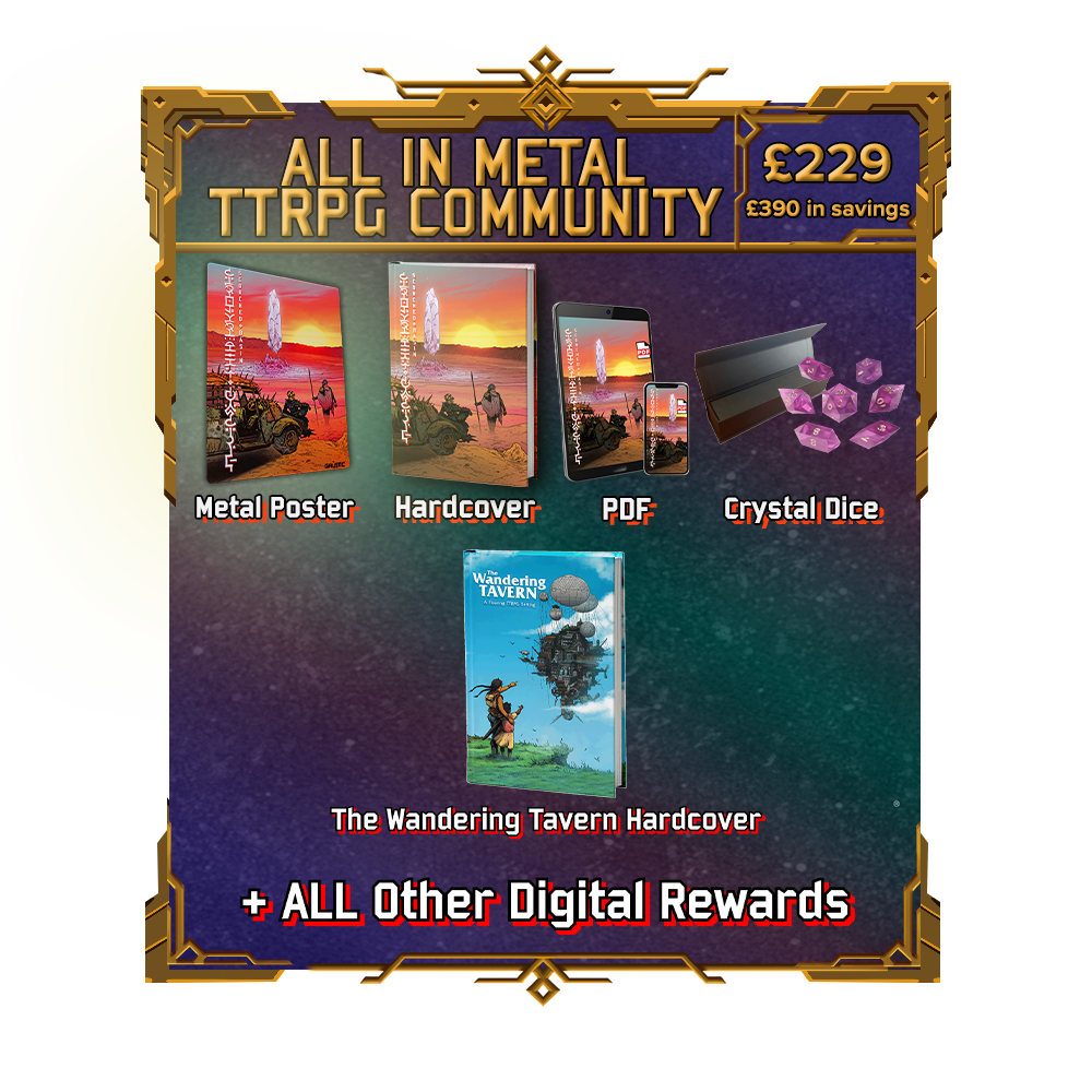 ALL-IN METAL TTRPG Community Tier - Option 1 - The Wandering Tavern