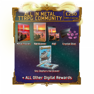 (6) ALL-IN METAL TTRPG Community Tier – Option 2 – Sky Zephyrs