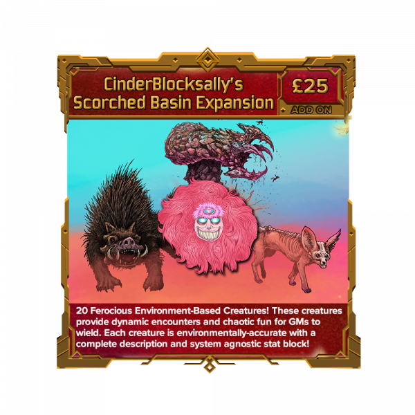 [PRE-ORDER] Scorched Basin Expansion - CinderBlocksally
